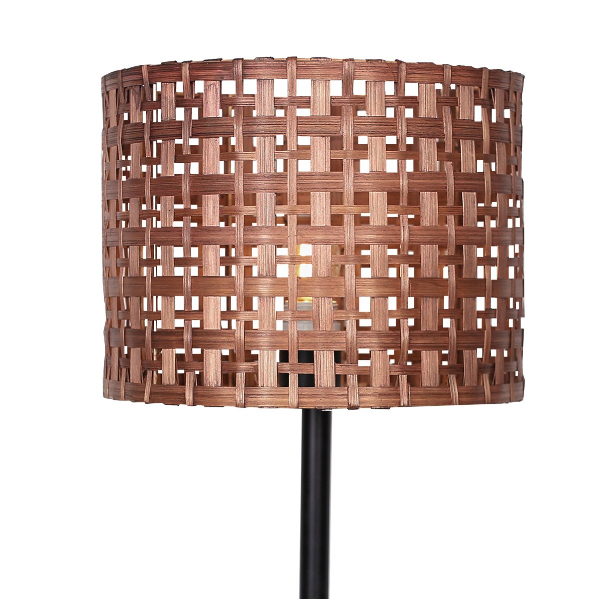 Sarantino Rattan Desk Lamp With Black Marble Base - VogueDecor.au
